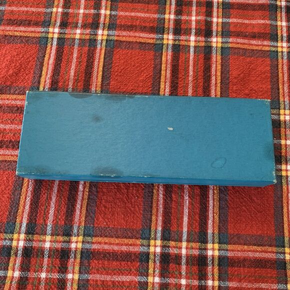 Vintage CD Peacock Jewelers Chicago Since 1837 Jewelry Box Cardboard Teal 8 1/4” - Picture 5 of 8